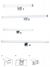 na skrinku, na zrkadlo, na stenu