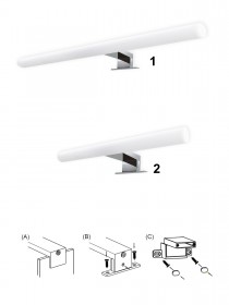 na skrinku, na zrkadlo, na stenu
